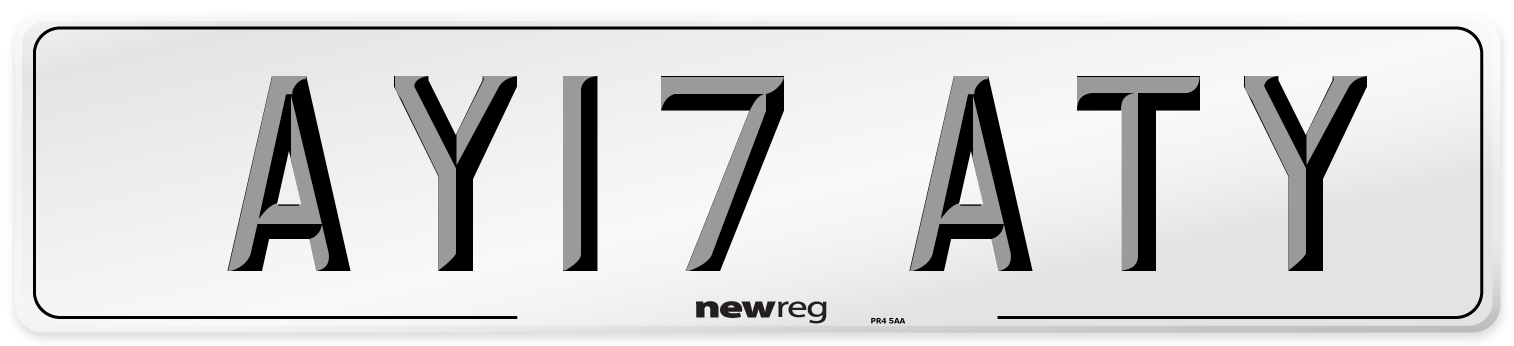 AY17 ATY Number Plate from New Reg